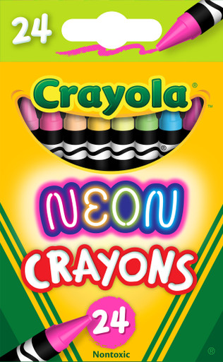 Crayola 52-3410 Crayon,neon,24ct
